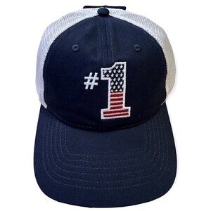 WORLD CUP Soccer Trucker’s Hat Wembley # 1 American Flag Mesh Back Cap One Size